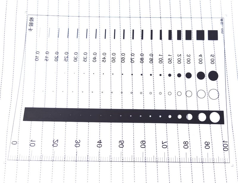 ORBITRANSIT Flaw SEC Size Estimation Chart Dirt Test Gauge for Dot and Line Defects Measuring (10) - Image 3